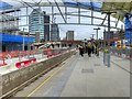 SJ8499 : Manchester Victoria Metrolink Platform (February 2015) by David Dixon