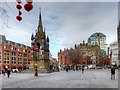 SJ8398 : Albert Memorial and Albert Square, Manchester by David Dixon