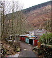 Lockup garages at the end of Pleasant View, Cymmer