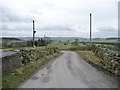 Minor road through Lindley, heading south