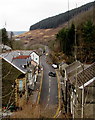 Hillside view of Avon Street and Avondale Terrace, Cymmer