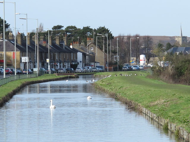The New River by London Road (A1170), SG12
