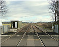 Level Crossing at Four Lane Ends, towards Hoscar