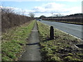 Milepost on the A166