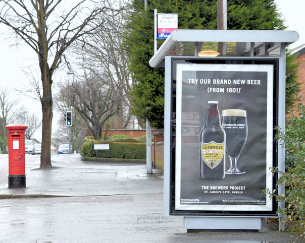 Guinness "new beer" advertisement, Belfast (February 2015)