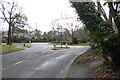 Roundabout at the southern end of Callow Hill