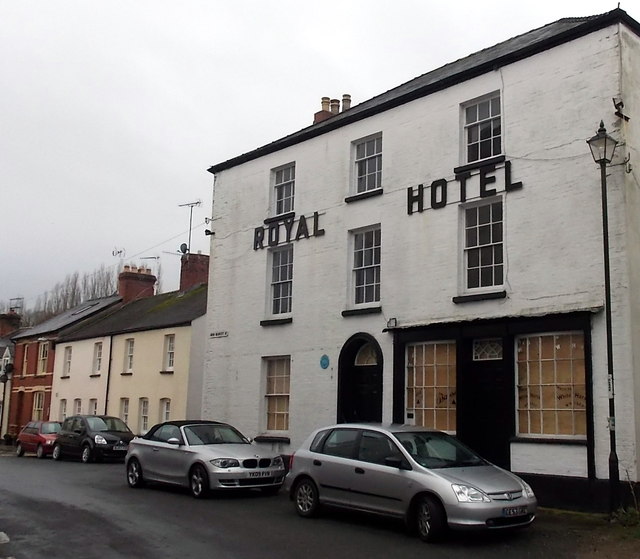 Early Victorian Royal Hotel in Usk