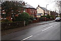 Houses at the southern end of Maryport Street, Usk