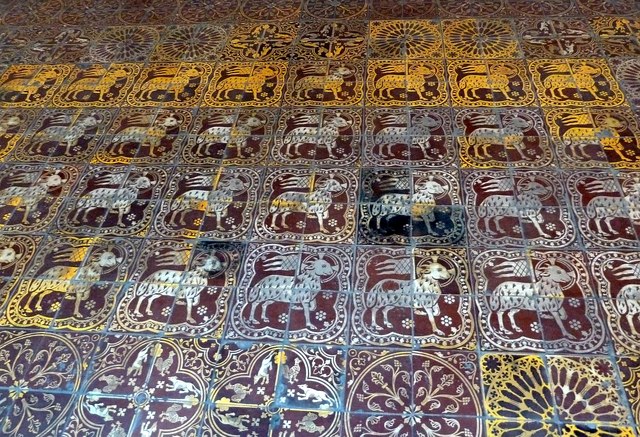Temple Church - Encaustic tiles in gallery (2)