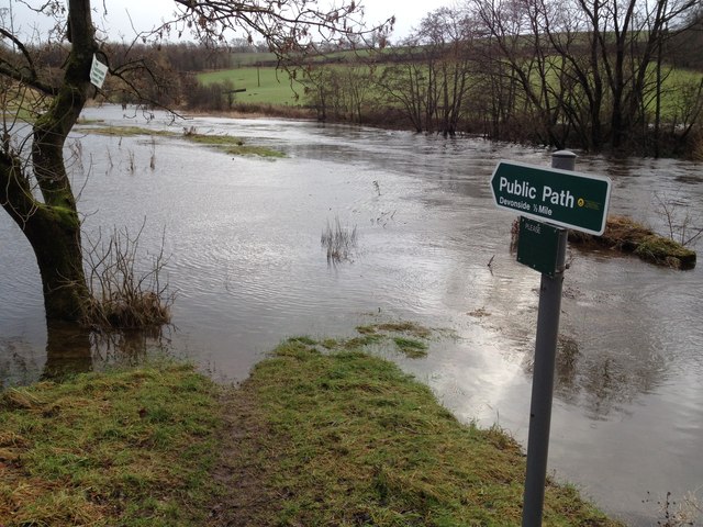 River Devon in flood