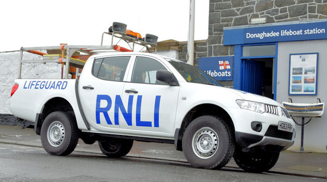 RNLI lifeguard pick-up truck, Donaghadee - February 2015(1)