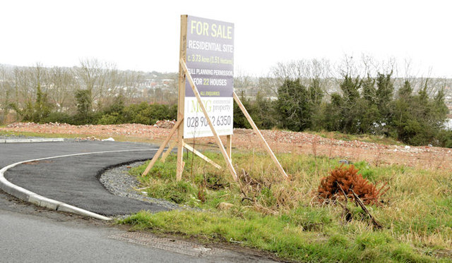 Development site, Scrabo Road, Newtownards - February 2015(1)