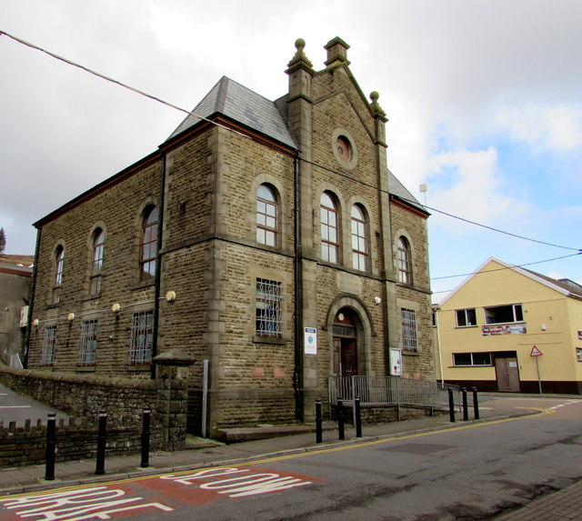 West side of Noddfa Chapel, Caerau