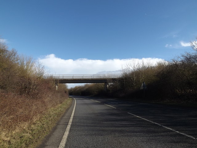 A143 Old Bury Road & footbridge © Geographer :: Geograph Britain and ...