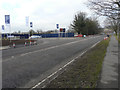 The entrance to Poppy Fields housing estate, Maidstone Road