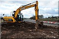 SO8652 : JCB beside Worcester's southern bypass by Philip Halling