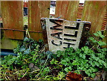 H4672 : Remains of a sign, Omagh by Kenneth  Allen
