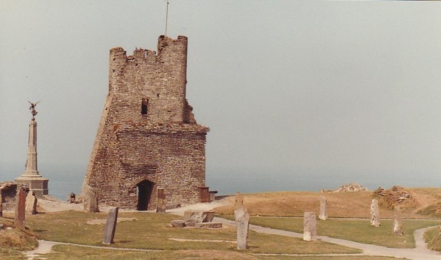 Aberystwyth Castle and stone circle, 1981