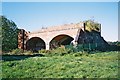 Blandford Forum: disused former Somerset and Dorset Railway bridge over R.Stour