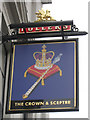 The Crown & Sceptre sign