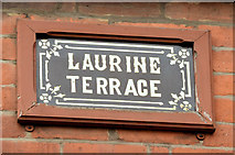 J3572 : Laurine Terrace name sign, Belfast (March 2015) by Albert Bridge