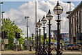 An assortment of street furniture, William Brown Street