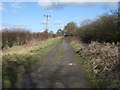 Lane towards Manor Farm