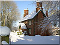 Scawby house in snow