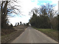 TM1077 : Old Bury Road & footpath by Geographer