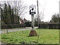 TM2166 : Bedfield village sign beside Southolt Road by Adrian S Pye