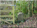 BV Marker Stone at entrance to the Old Vicarage, Bickerstaffe