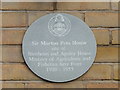 Blue plaque on Sir Morton Peto House