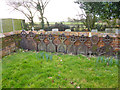 Cast-iron grave markers, Bulmer churchyard