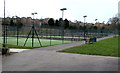 Tennis courts with lights, Radyr Lawn Tennis Club, Cardiff