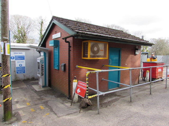 Ticket office and ticket machine, Radyr railway station, Cardiff