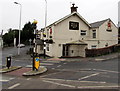 Zebra crossing to the Black Horse Inn  in Hendy near Pontarddulais