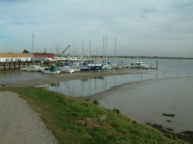 Heybridge Basin at low tide