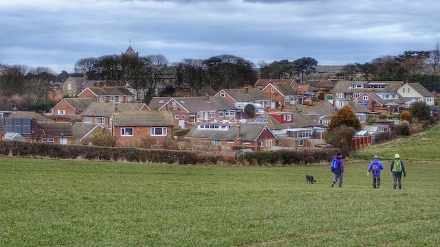 Approaching Easington