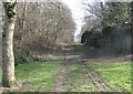 Route of former railway between Hempstalls Lane & Queen Street