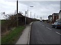 Bus stop and shelter on the A161, Newells Terrace