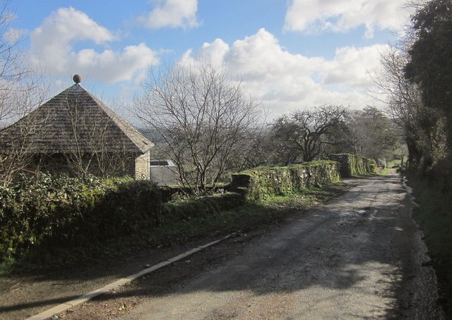 Lane past Whiteford