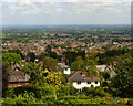 View across the spa town of Malvern