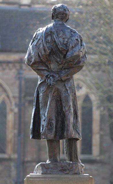 Elgar statue, High Street, Worcester