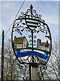 TM2460 : Brandeston village sign by Adrian S Pye