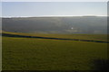 View from the railway below Middletown Farm towards the Long Mountain