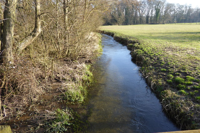 Lyde River seen from footbridge © Shazz :: Geograph Britain and Ireland