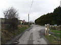 The junction of  the unnamed  mountain road and Ferryhill Road