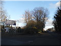 Entrance to new housing development on Daws Hill Lane