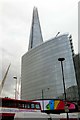 TQ3280 : The Shard looms over an office block by London Bridge by Steve Daniels