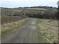 Farm track (footpath) towards Staveley Road